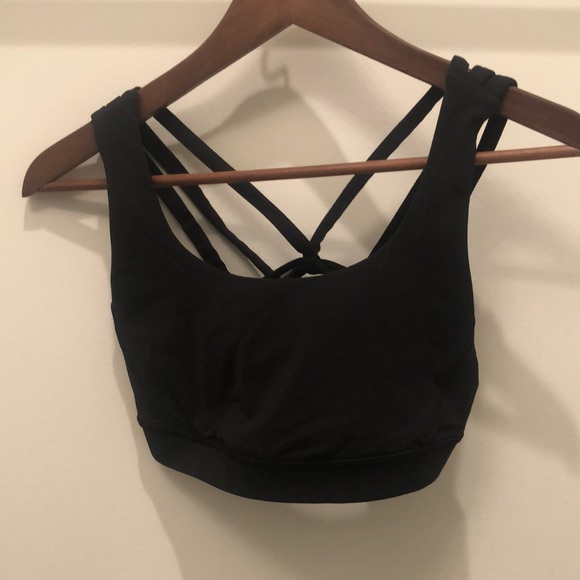 Lululemon black energy bra exhale, size 6 - Picture 1 of 3